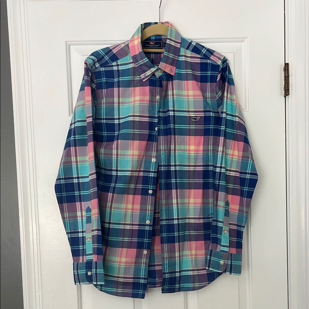 Vineyard Vines Men's Multicolor Plaid Shirt